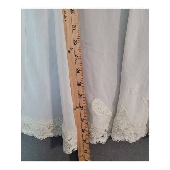 Vintage Victoria’s Secret Lace Babydoll Slip White Sheer Medium - Picture 8 of 8